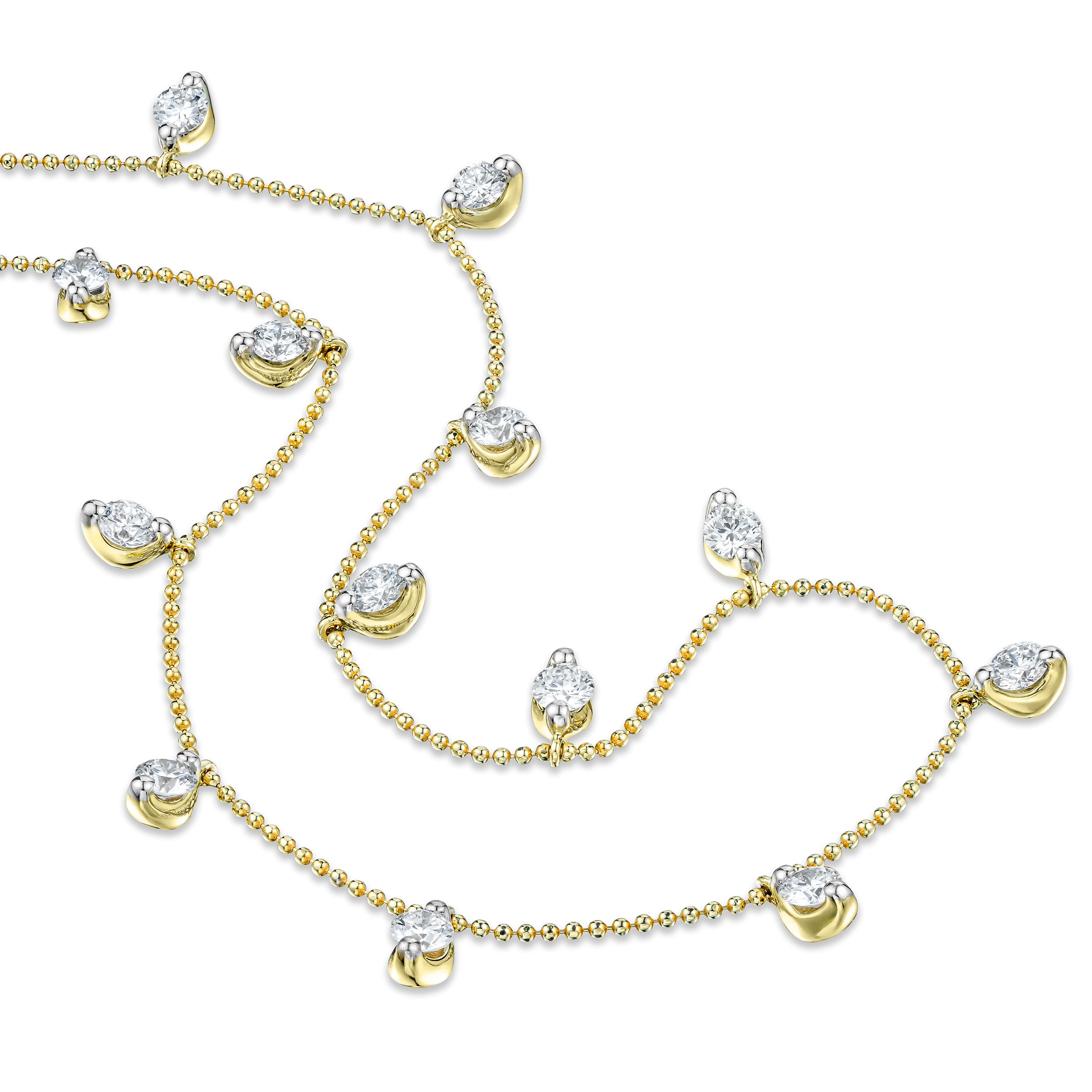 Vivara Lab Diamond Necklace 2.00ct H/SI in 9K Yellow Gold