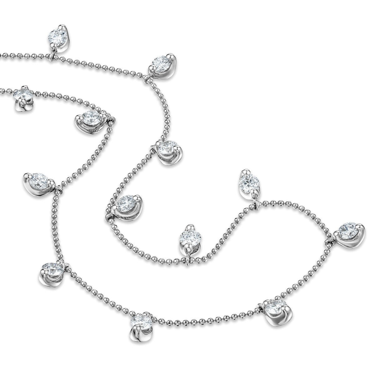 Vivara Collection 1.00ct Diamond and 18K White Gold Necklace D3400
