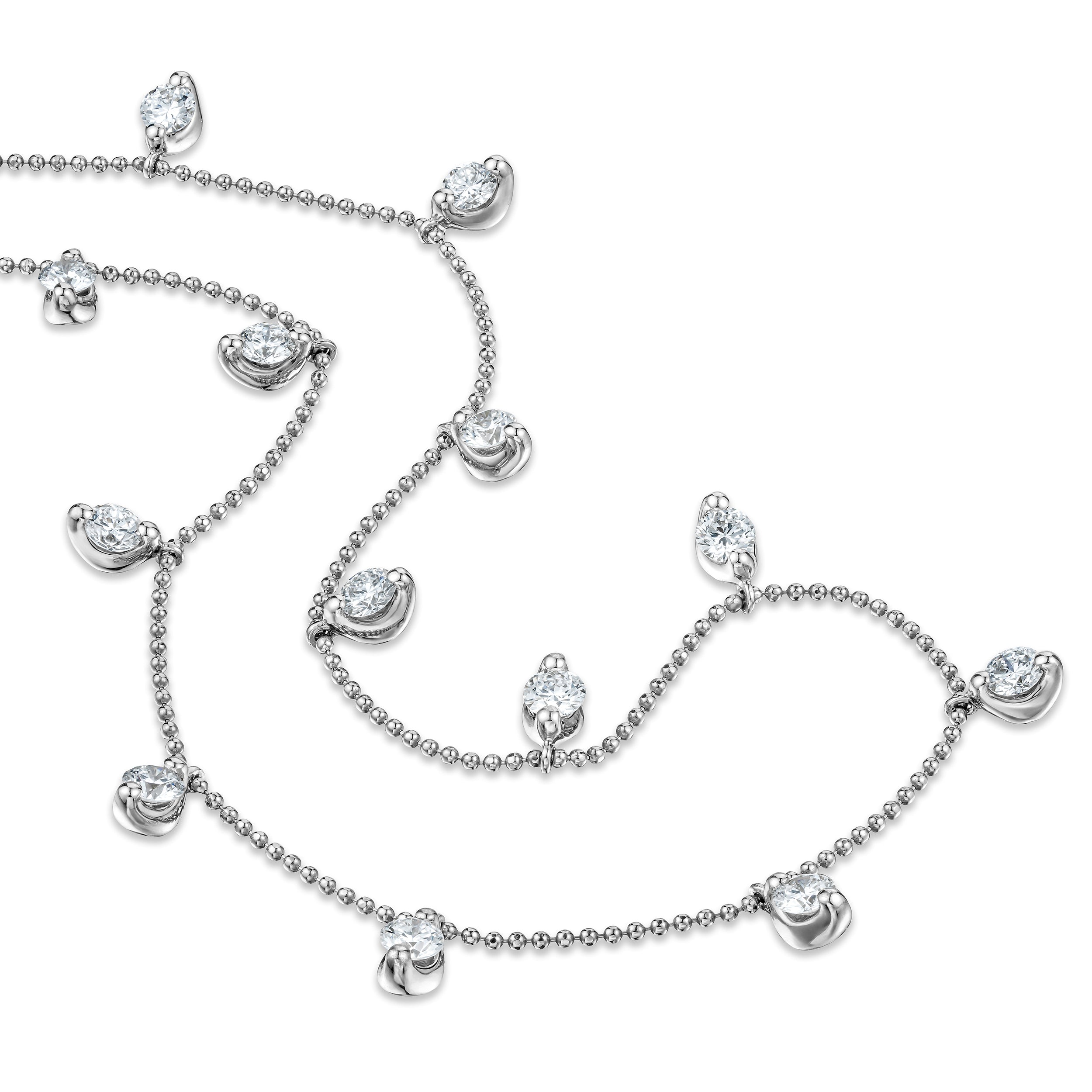 Vivara Collection 0.50ct Diamond and 18K White Gold Necklace D3409