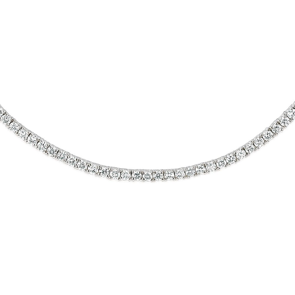 8.00ct Lab Diamond Tennis Necklace in 9K White Gold F/VS