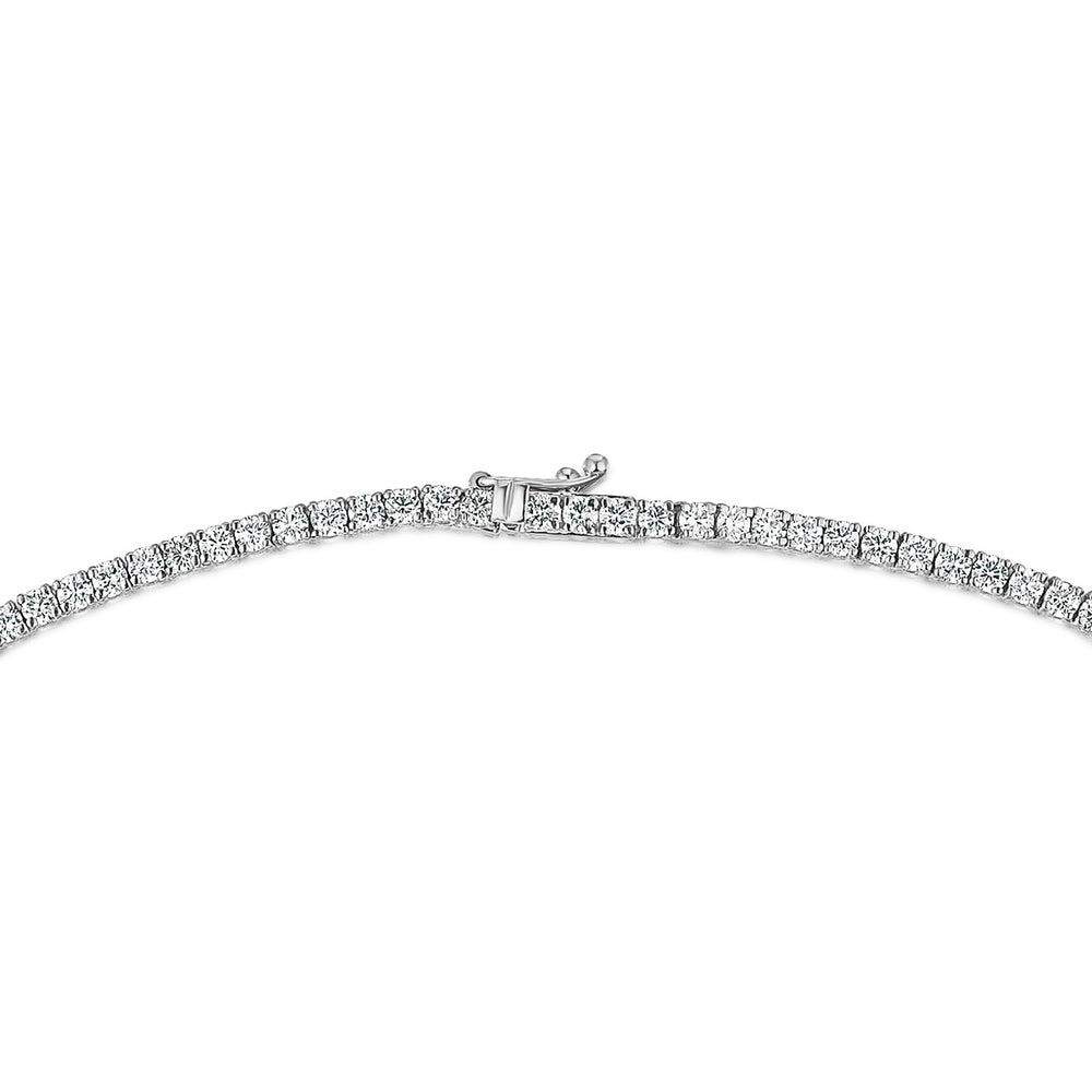 8.00ct Lab Diamond Tennis Necklace in 9K White Gold F/VS