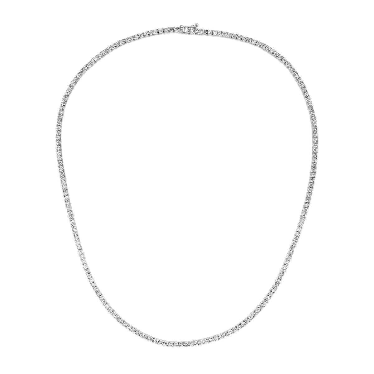 8.00ct Lab Diamond Tennis Necklace in 9K White Gold F/VS