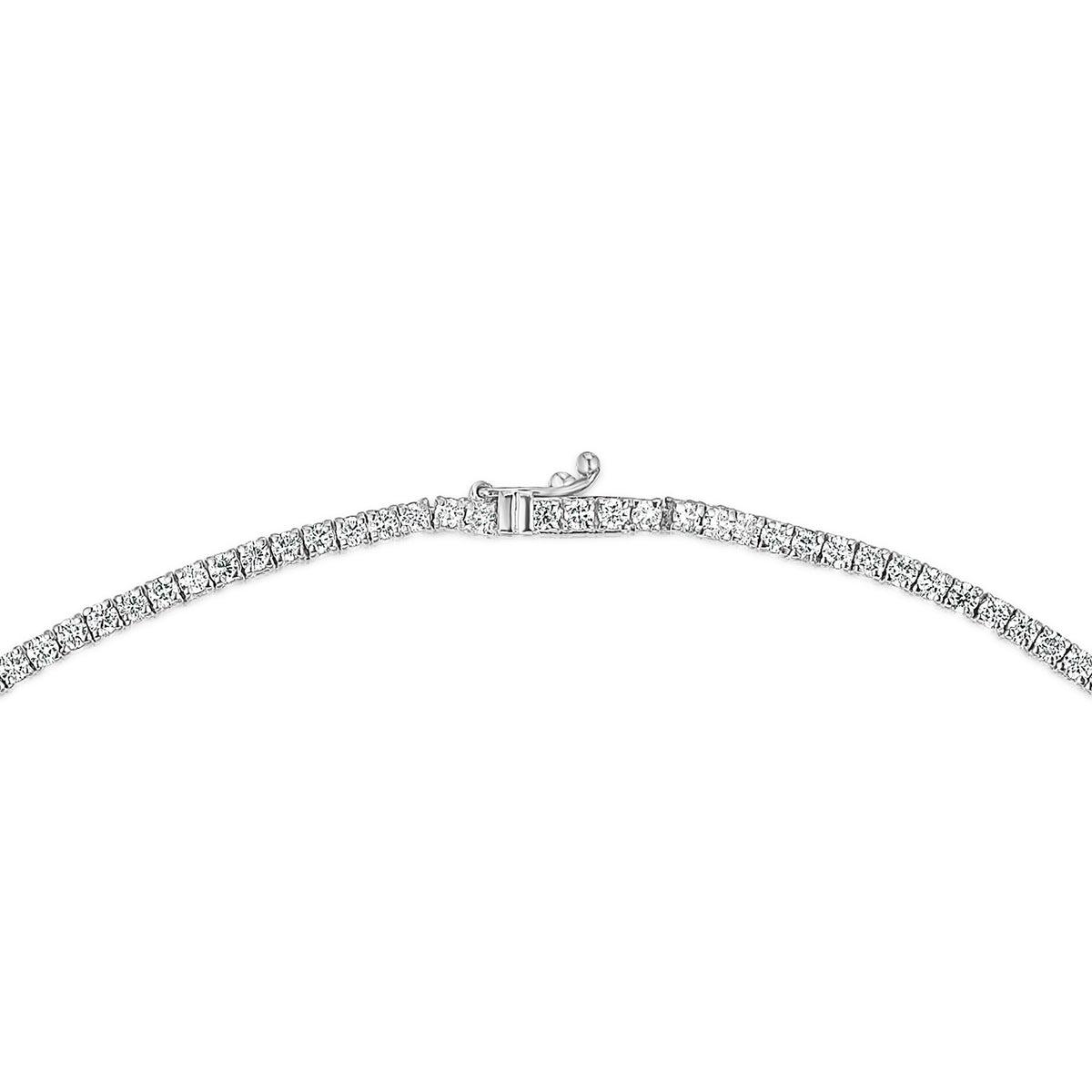 6.00ct Lab Diamond Tennis Necklace in 9K White Gold F/VS