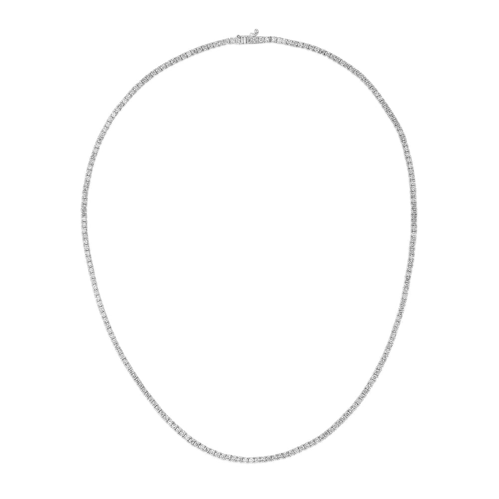 6.00ct Lab Diamond Tennis Necklace in 9K White Gold F/VS