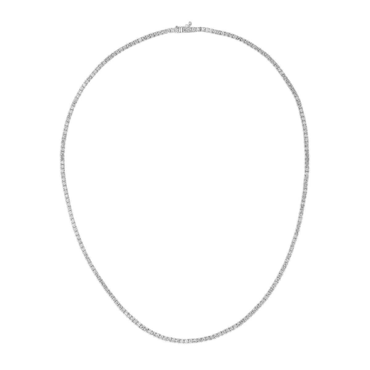 6.00ct Lab Diamond Tennis Necklace in 9K White Gold F/VS