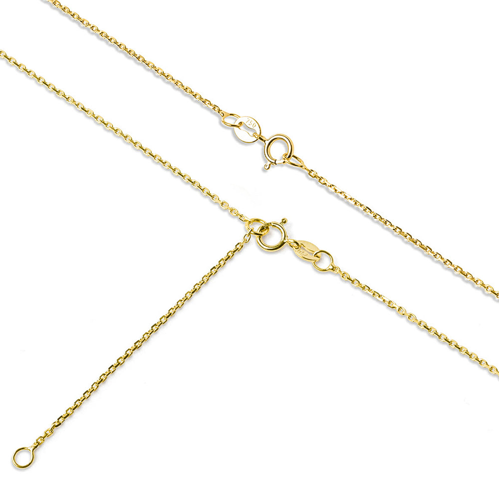 Lumia Lab Diamond Halo Necklace 0.40ct F/VS in 9K Gold