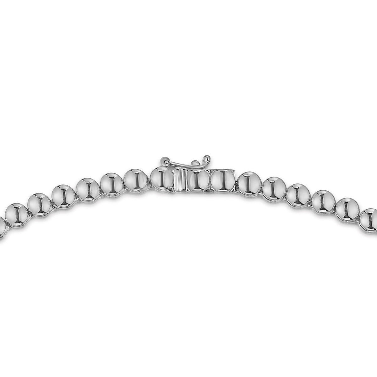 15.00ct Lab Diamond Tennis Necklace 3/4 Set in 9K White Gold F/VS