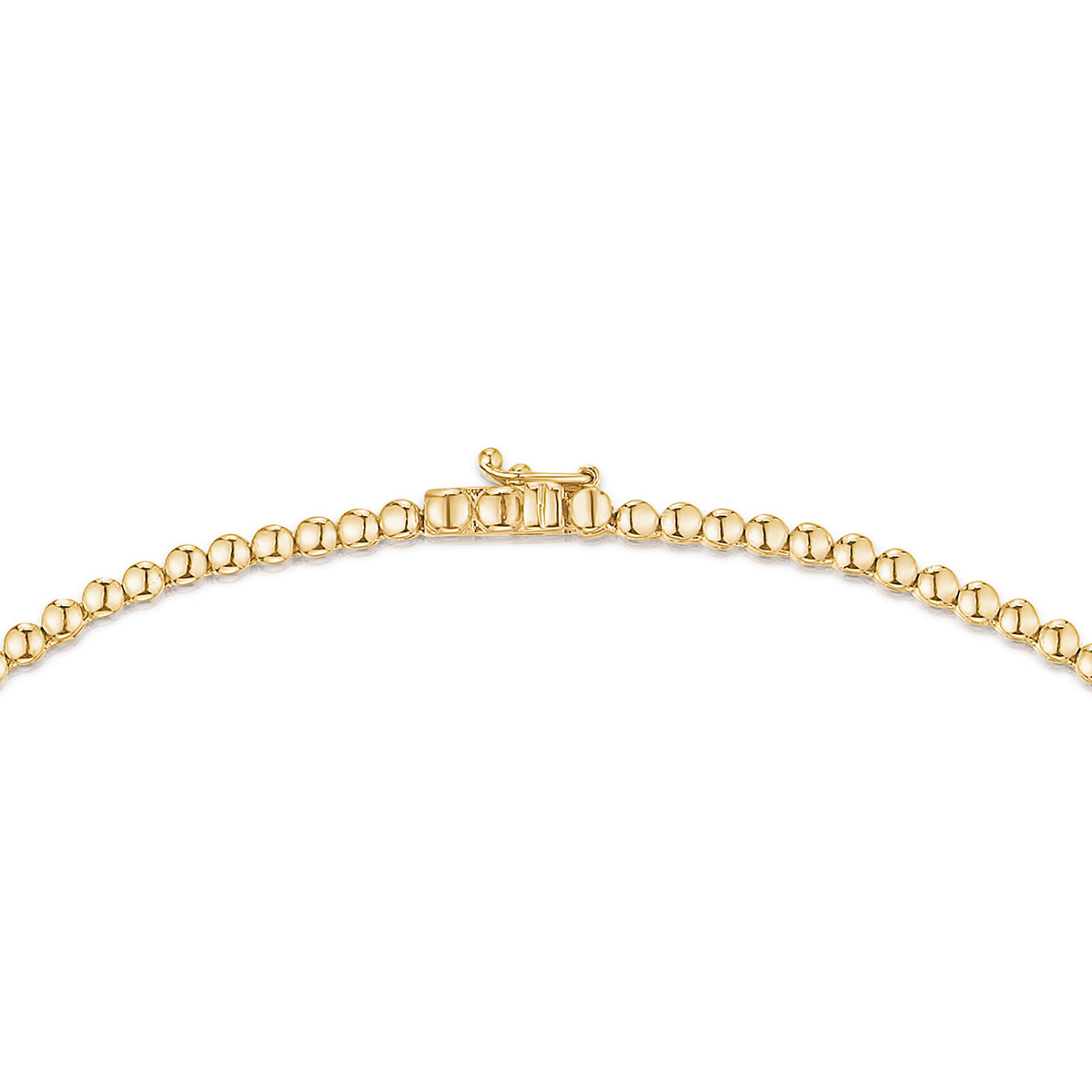 5.00ct Lab Diamond Tennis Necklace 3/4 Set in 9K Gold F/VS