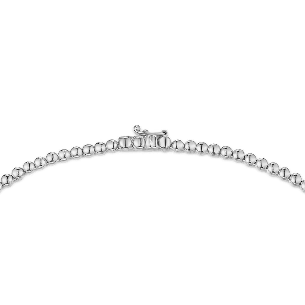 5.00ct Lab Diamond Tennis Necklace 3/4 Set in 9K White Gold F/VS