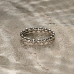 Lab Diamond Rubover Eternity Ring 0.33ct in 9K White Gold