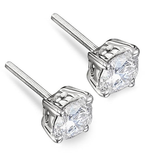 Lab Diamond Stud Earrings 3.00CT F/VS1 Quality Set in Platinum - 7.5mm