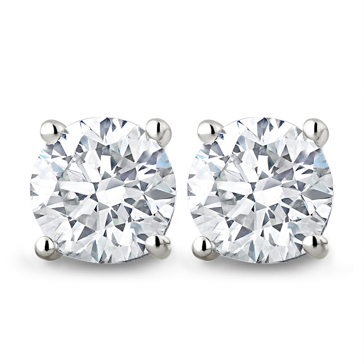 Lab Diamond Stud Earrings 3.00CT F/VS1 Quality Set in Platinum - 7.5mm