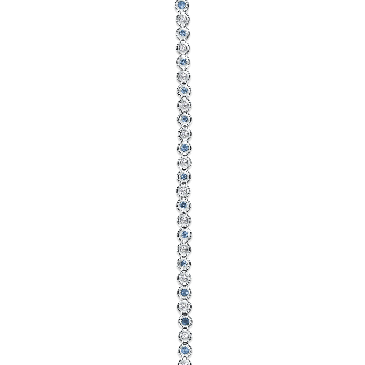 0.44ct Tanzanite and 0.35ct Lab Diamond Bracelet in 925 Sterling Silver