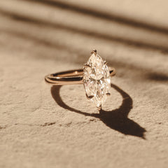 Amora Marquise 2.00ct Lab Diamond Engagement Ring F/VS Set in 18K Gold