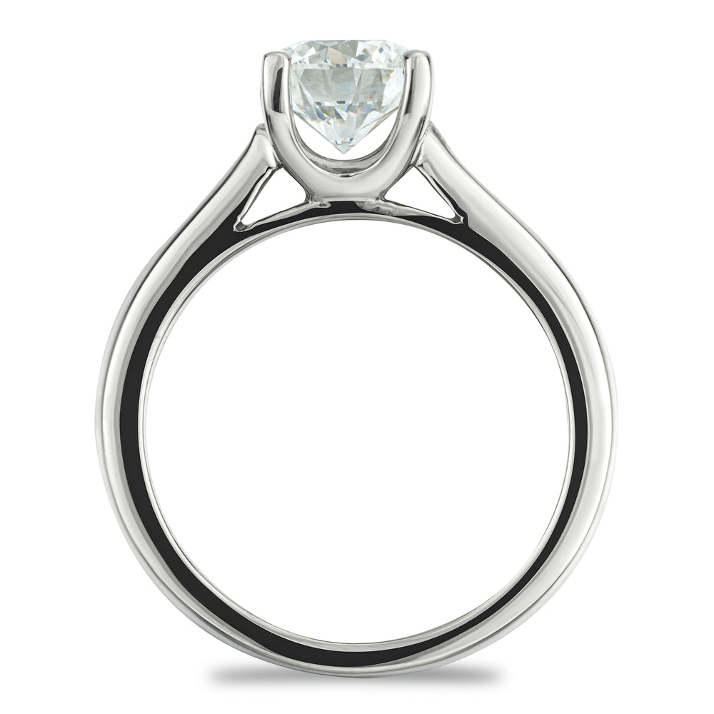 1 Carat Diamond Engagement Ring Grace Lab F/VS1 IGI Certified Platinum