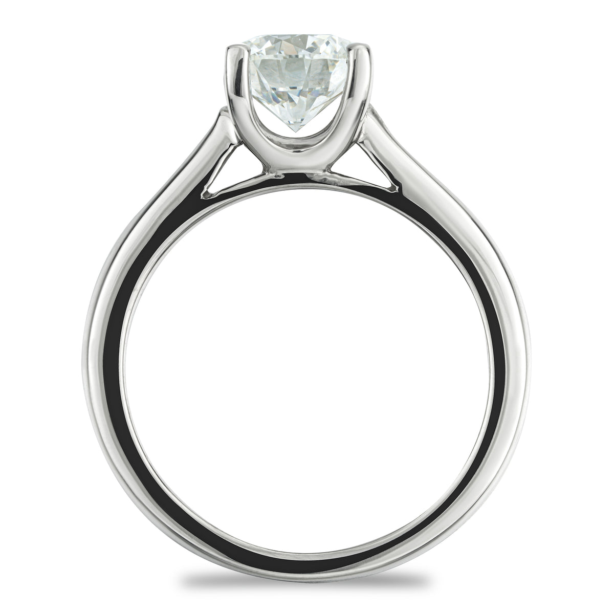 1 Carat Diamond Engagement Ring Grace Lab F/VS1 IGI Certified Platinum