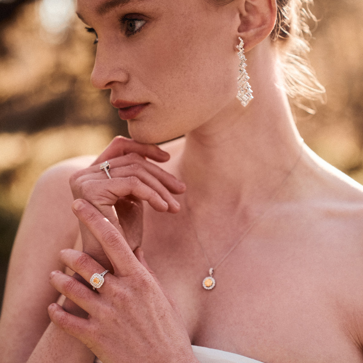 LUXE 8.00ct Lab Diamond Chandelier Earrings with IGI Certified Mixed-Cut Diamonds in 18K White Gold