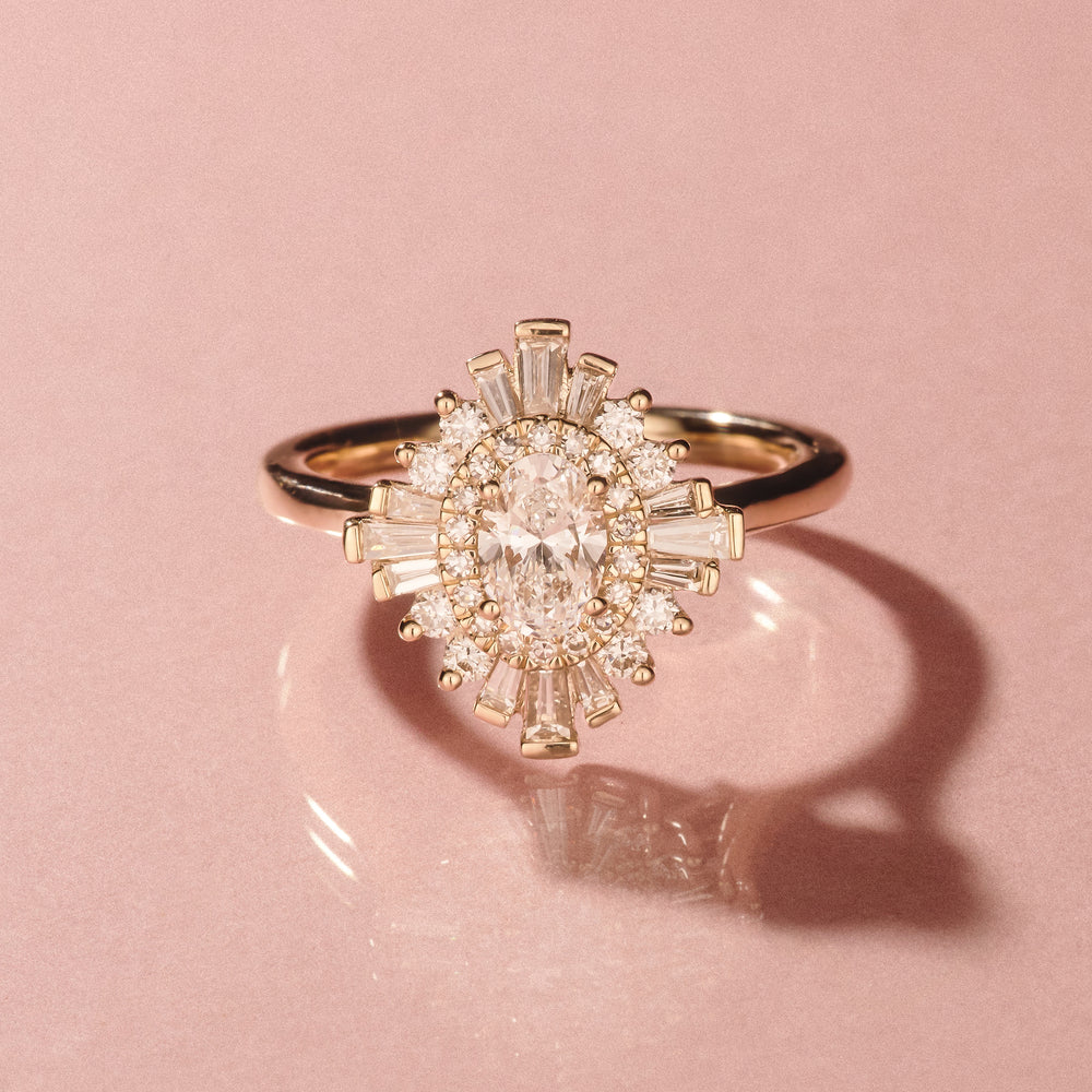 The Radiance Lab Diamond Ring 3.35ct H/SI Set in 18K Gold
