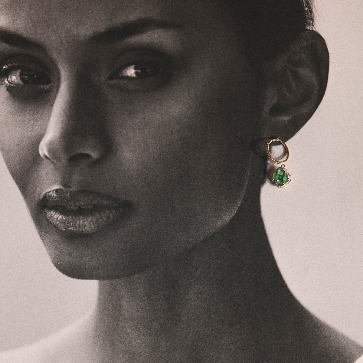 Emerald 2.05ct And Diamond 18K Yellow Gold Alegria Earrings