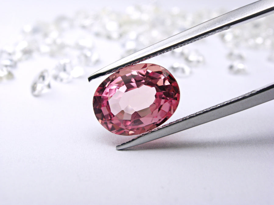 Pink diamond tweezers