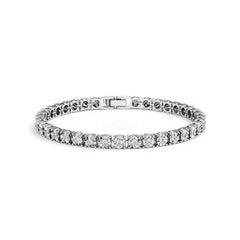 Men's Lab Diamond 1.00ct Tennis Bracelet in 925 Silver