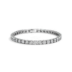 Men's Lab Diamond 1.00ct Tennis Bracelet in 925 Silver