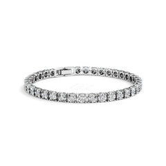 Men's Lab Diamond 1.00ct Tennis Bracelet in 925 Silver