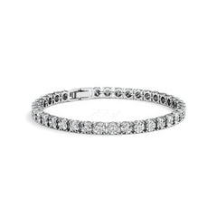 Men's Lab Diamond 1.00ct Tennis Bracelet in 925 Silver