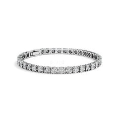Men's Lab Diamond 1.00ct Tennis Bracelet in 925 Silver