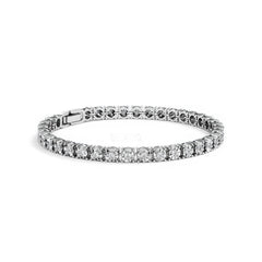 Men's Lab Diamond 1.00ct Tennis Bracelet in 925 Silver