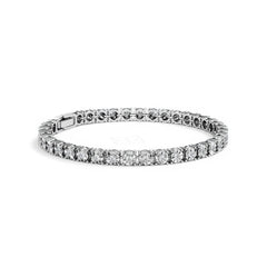 Men's Lab Diamond 1.00ct Tennis Bracelet in 925 Silver