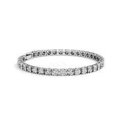 Men's Lab Diamond 1.00ct Tennis Bracelet in 925 Silver