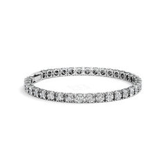 Men's Lab Diamond 1.00ct Tennis Bracelet in 925 Silver