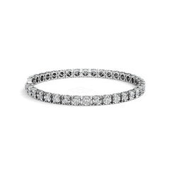 Men's Lab Diamond 1.00ct Tennis Bracelet in 925 Silver