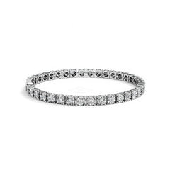 Men's Lab Diamond 1.00ct Tennis Bracelet in 925 Silver