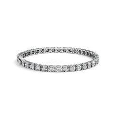 Men's Lab Diamond 1.00ct Tennis Bracelet in 925 Silver