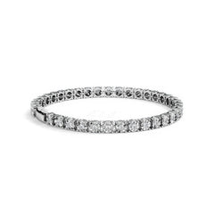 Men's Lab Diamond 1.00ct Tennis Bracelet in 925 Silver