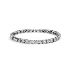 Men's Lab Diamond 1.00ct Tennis Bracelet in 925 Silver