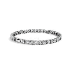 Men's Lab Diamond 1.00ct Tennis Bracelet in 925 Silver