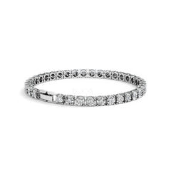 Men's Lab Diamond 1.00ct Tennis Bracelet in 925 Silver
