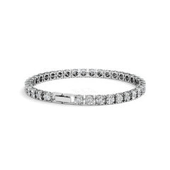 Men's Lab Diamond 1.00ct Tennis Bracelet in 925 Silver