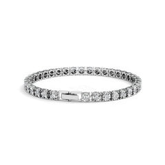 Men's Lab Diamond 1.00ct Tennis Bracelet in 925 Silver