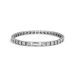 Men's Lab Diamond 1.00ct Tennis Bracelet in 925 Silver