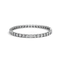 Men's Lab Diamond 1.00ct Tennis Bracelet in 925 Silver
