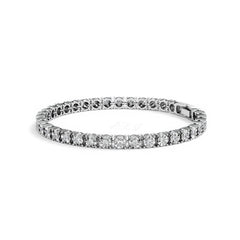 Men's Lab Diamond 1.00ct Tennis Bracelet in 925 Silver