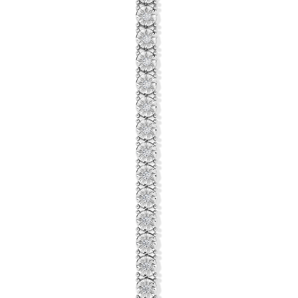 Brilliance Lab Silver Diamond Set 1.00ct Tennis Bracelet