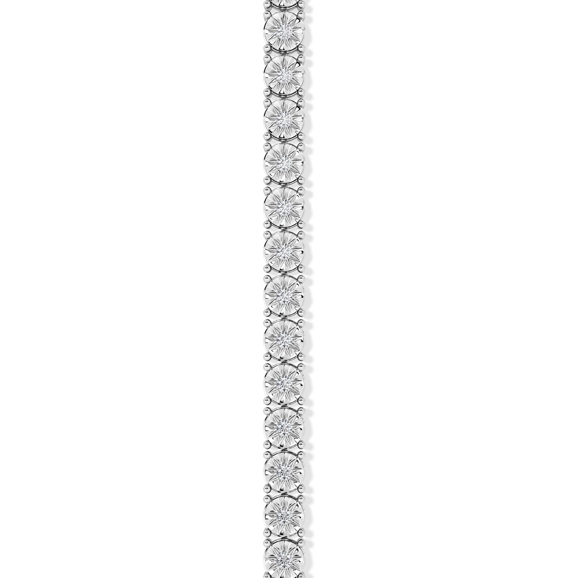 Brilliance Lab Silver Diamond Set 1.00ct Tennis Bracelet