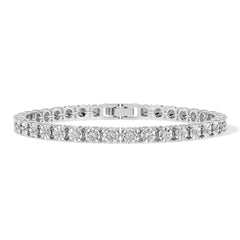 Men's Lab Diamond 1.00ct Tennis Bracelet in 925 Silver