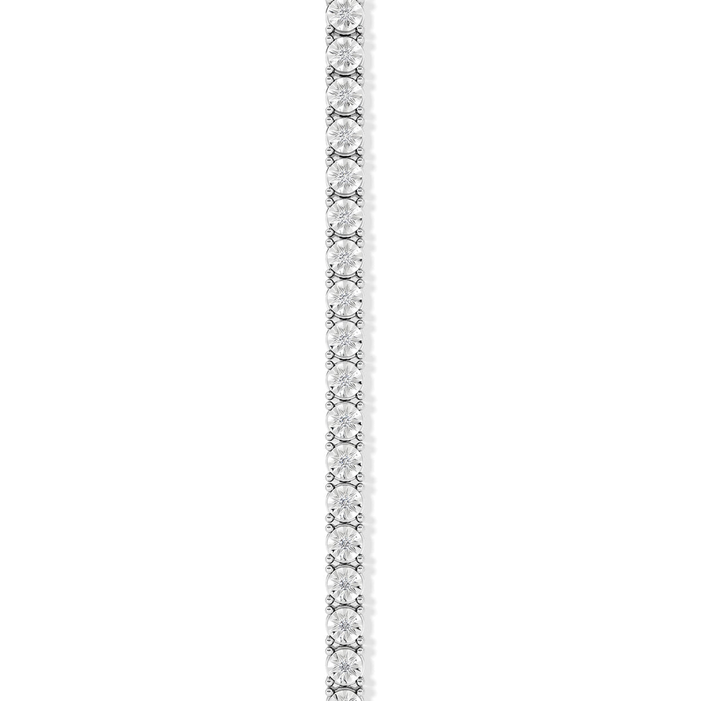 Brilliance Silver Lab Diamond Set 0.57ct Tennis Bracelet