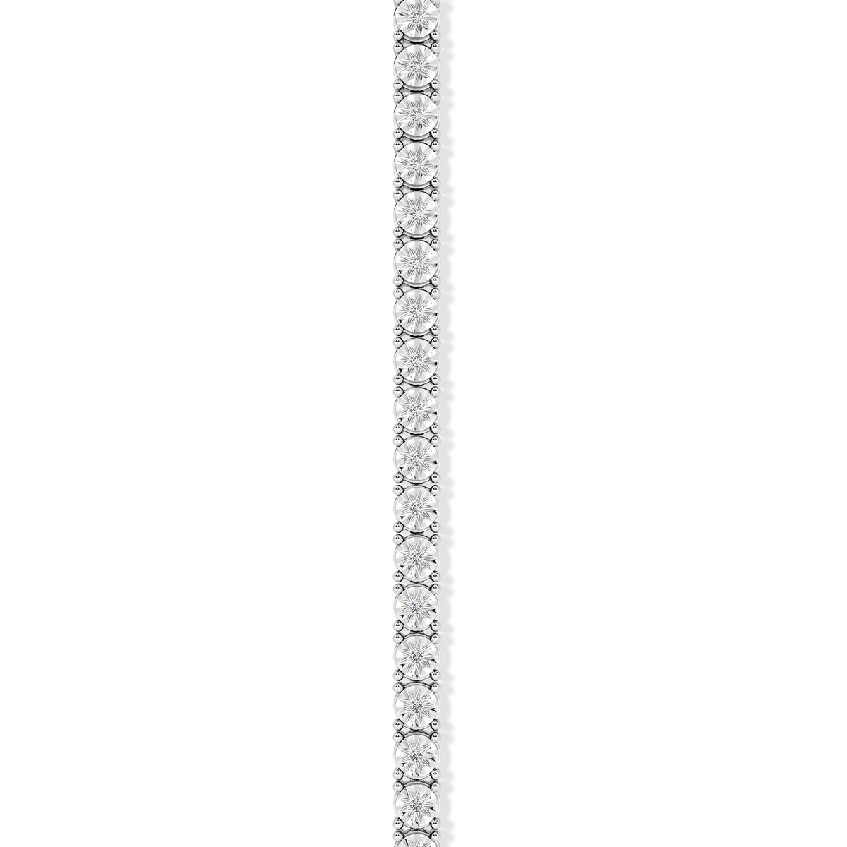 Brilliance Silver Lab Diamond Set 0.57ct Tennis Bracelet